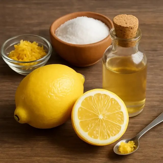 Organic lemons and zest